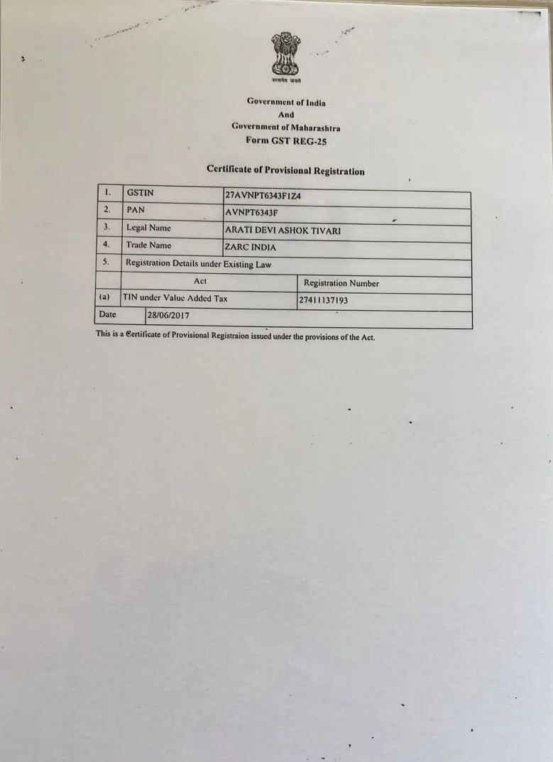 Certificate